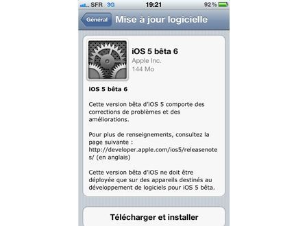 beta 6 - iOS 5