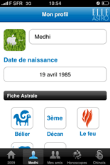 Horoscope iPhone : Elle Astro !