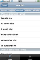 Conjugueur2 sur iPhone