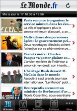 Le monde se lit sur iPhone