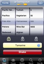 iPhone UrbanSpoon : comment choisir un restaurant
