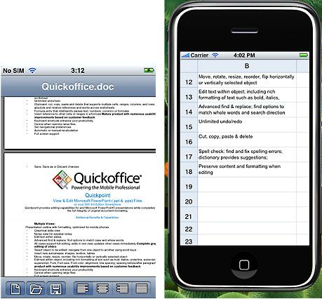 For office quickoffice or