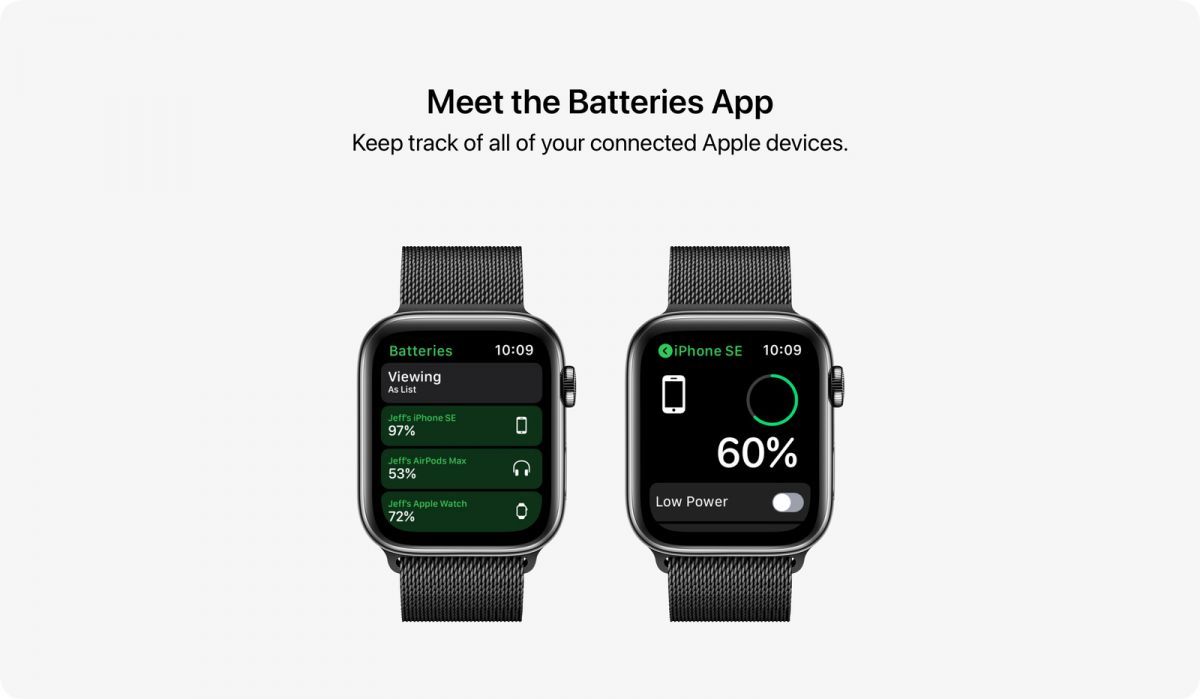concept watchos8 batterie app concept watchos8 batterie app