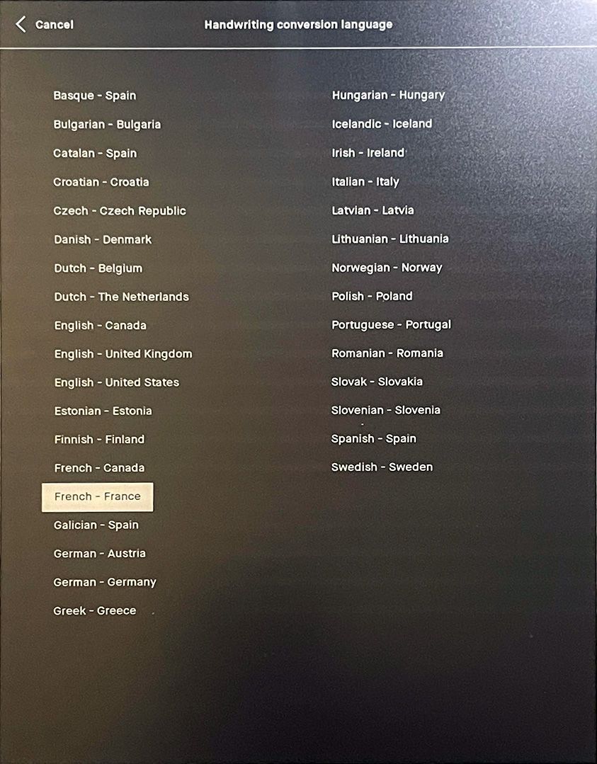 remarkable 2 languages