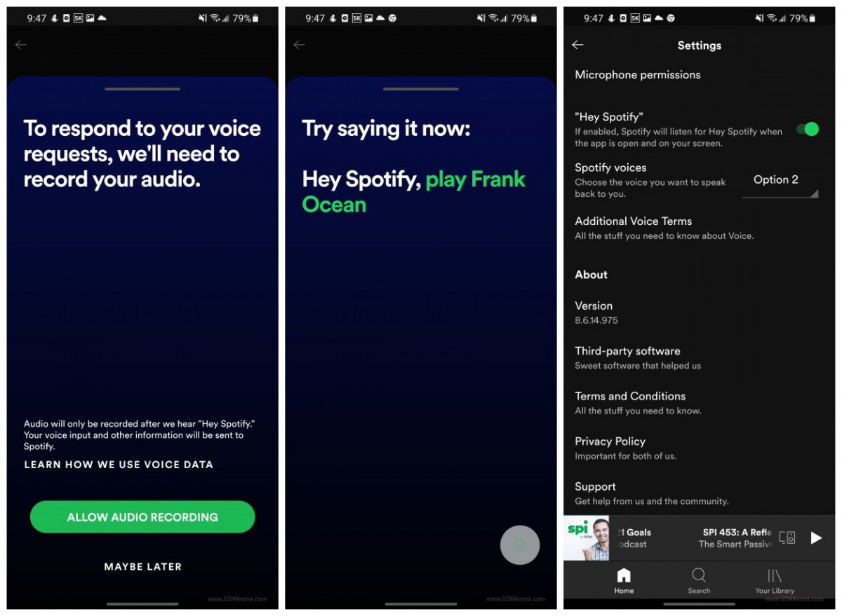 Hey Spotify is coming to the music app