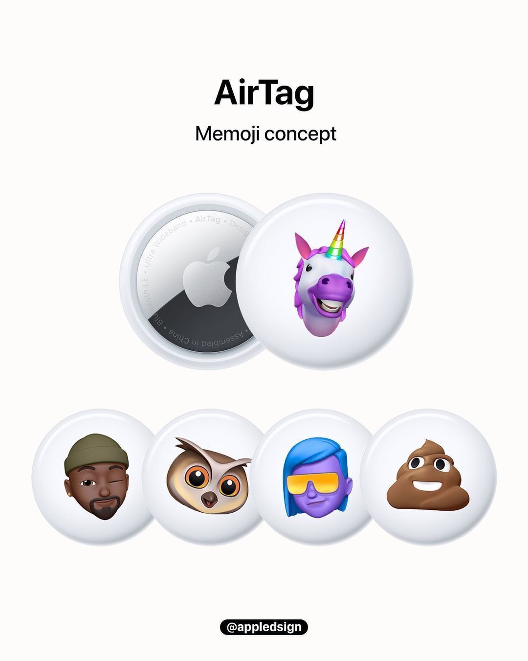 concept memoji animoji airtags appledsign
