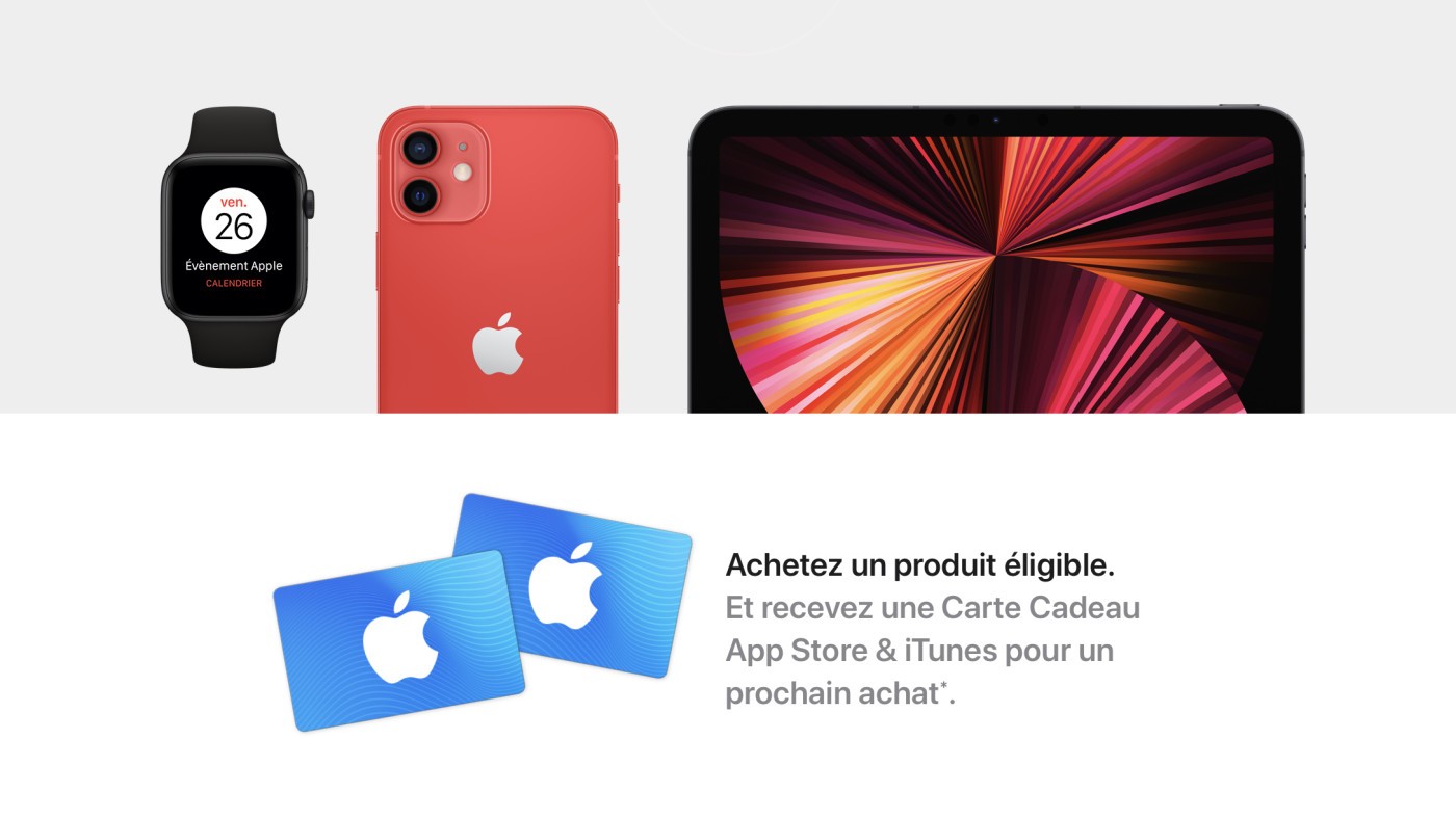Apple fait son Black Friday en France avec des cartes cadeaux