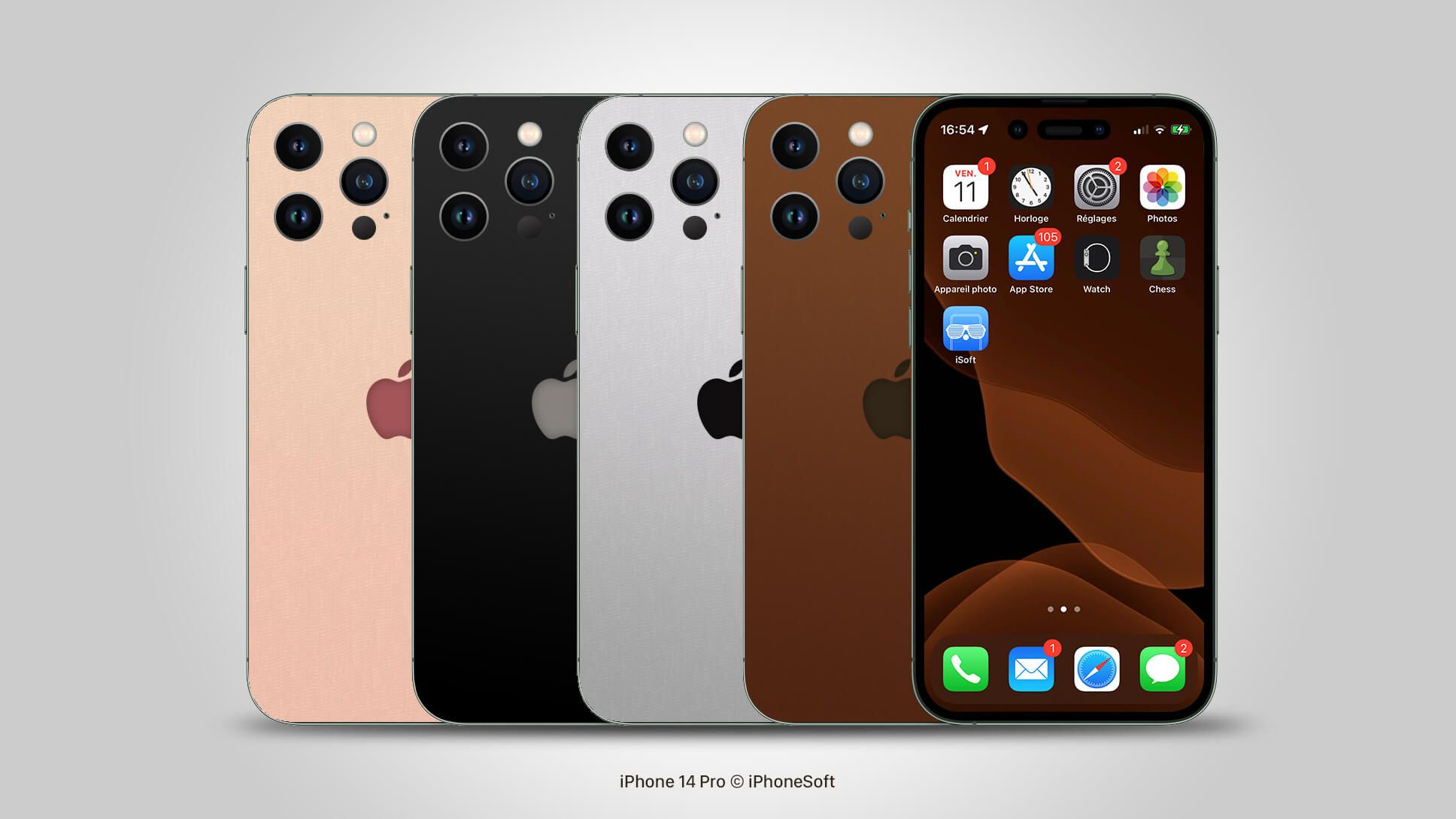 Concept A Brown Iphone 14 Pro Max With Hole Pill Gearrice