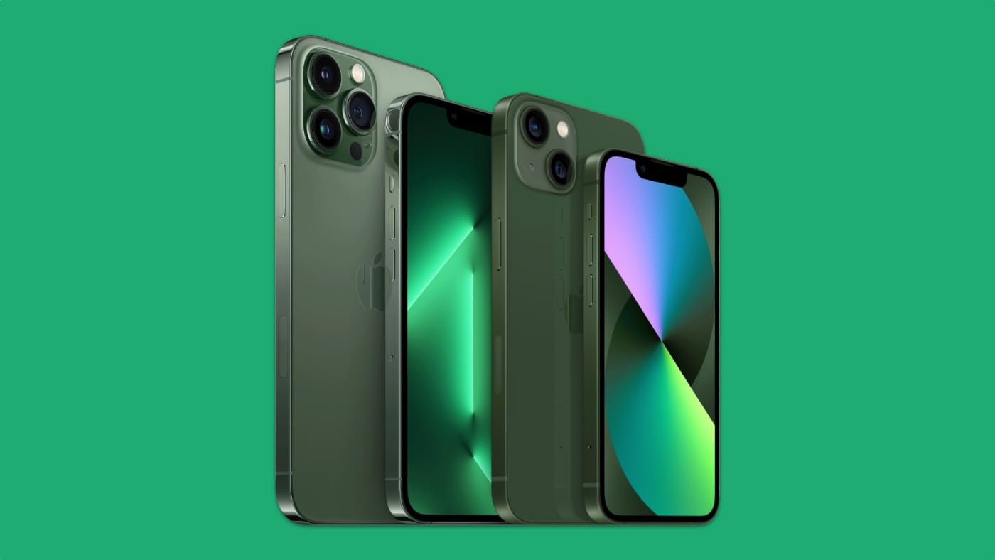 iphone 13 apple green