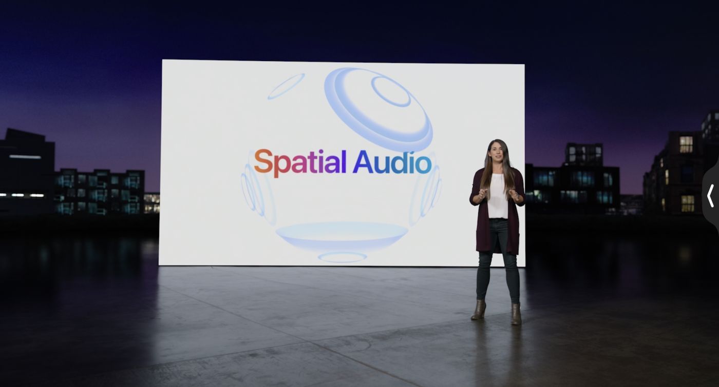 keynote peek performance display studio spatial audio