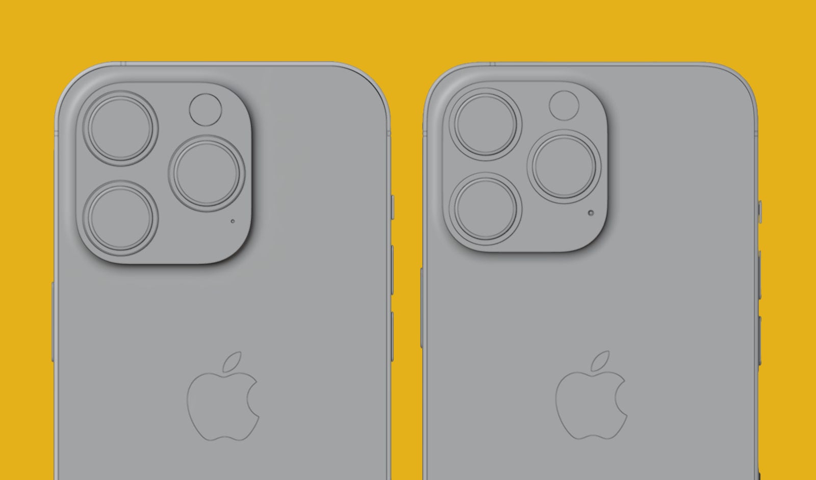 iphone 14 pro vs 13 pro render back ian zelbo