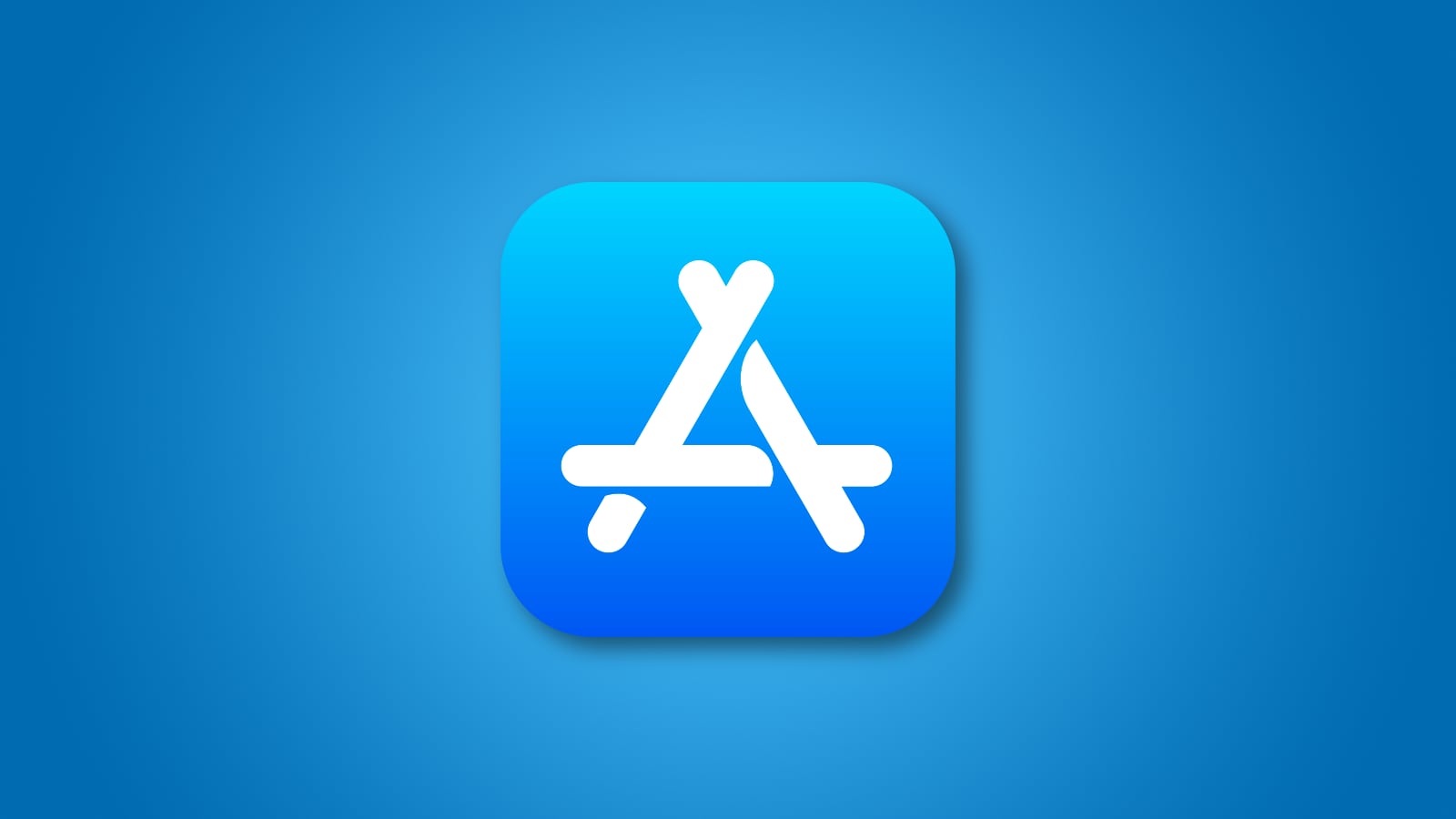 app store header blue