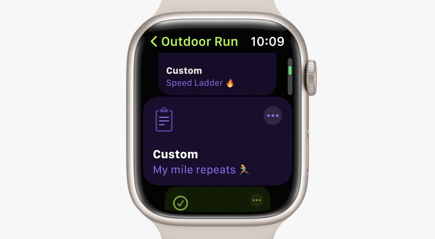 keynote wwdc22 watchos 9 custom workout