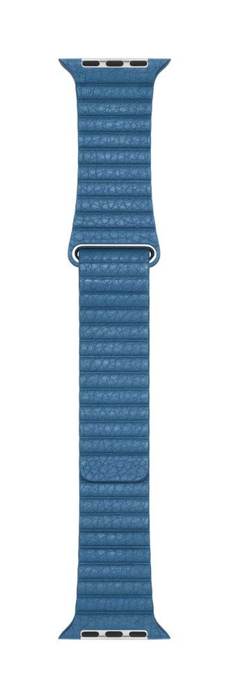 apple watch bracelet en cuir bleu cape cod 44mm