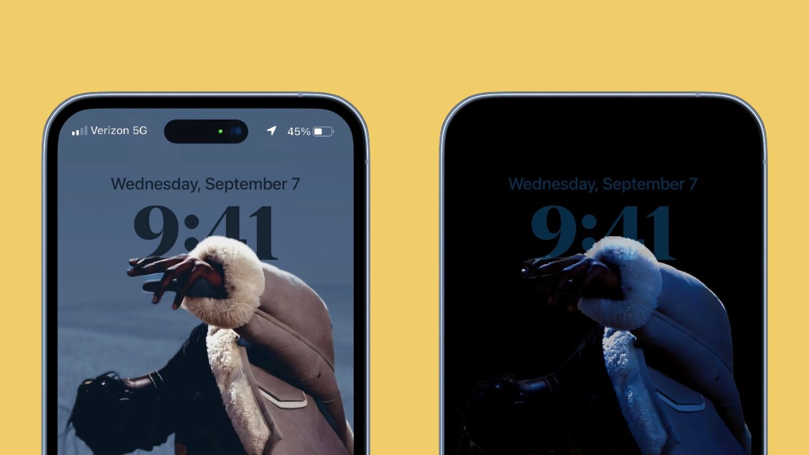 preview-of-lock-screen-on-ios-16-with-always-on-mode-of-iphone-14-pro