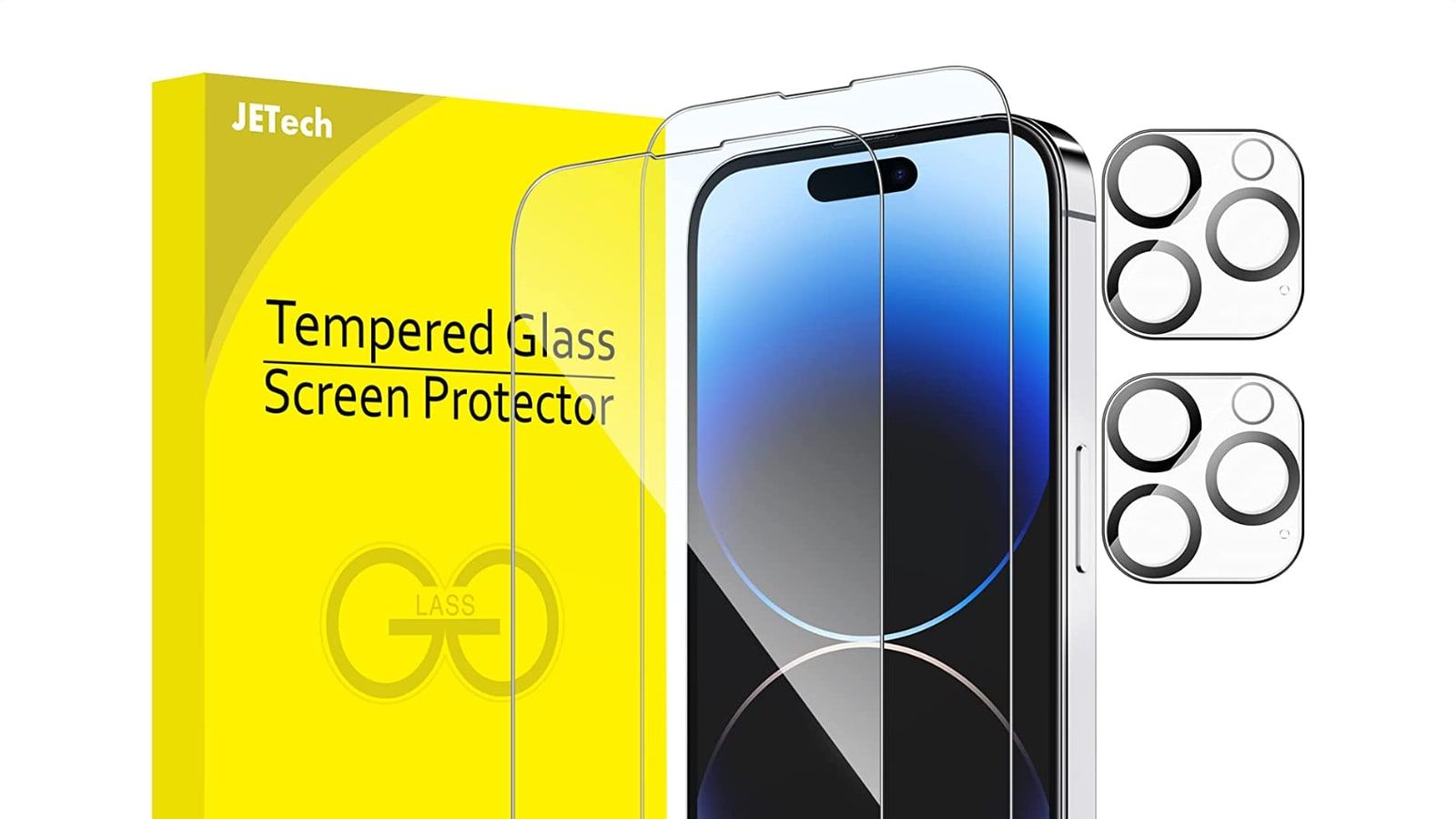 jetech protection glass screen camera iphone 14 pro