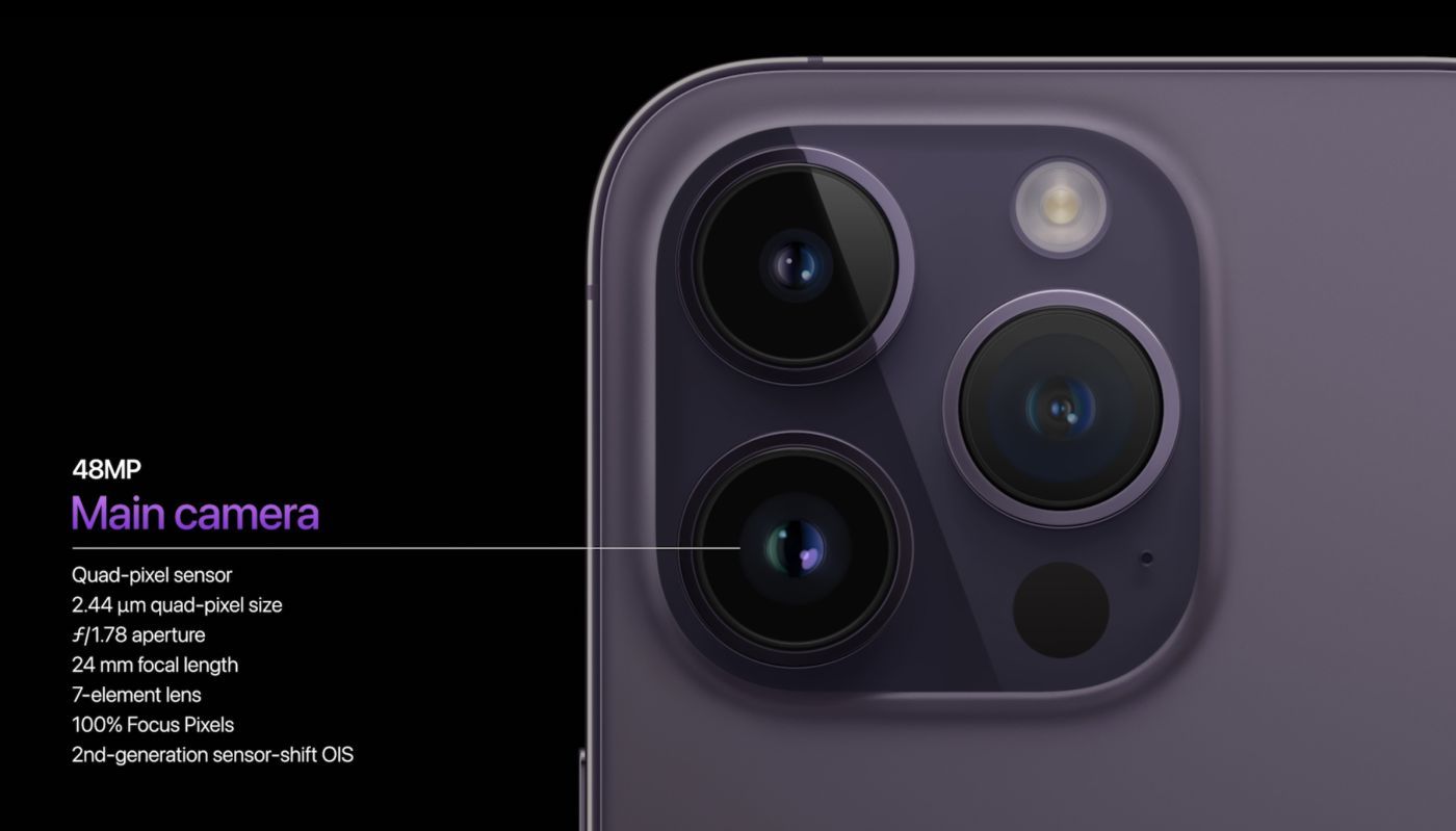 keynote apple far out 7 septembre iphone 14 pro camera