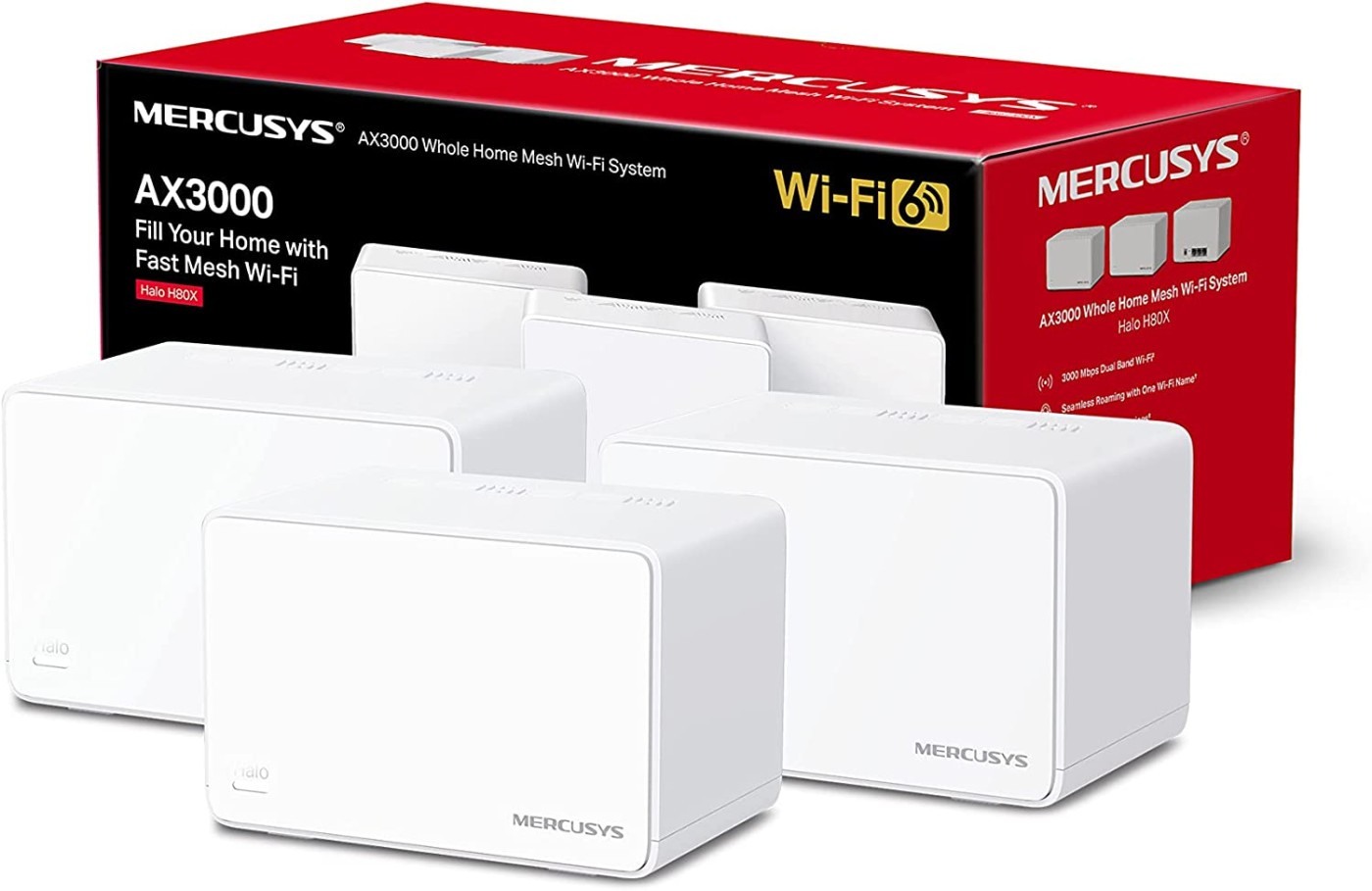 mercusys ax3000 wifi 6 mesh coverage up to 650 m