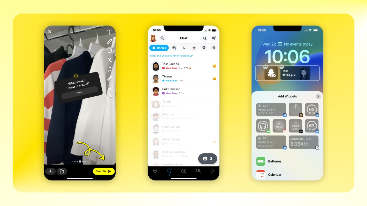 Snapchat Adds An IOS 16 Widget To The Lock Screen Gearrice