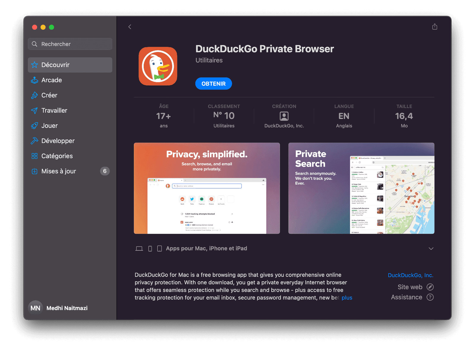 duckduckgo mac browser