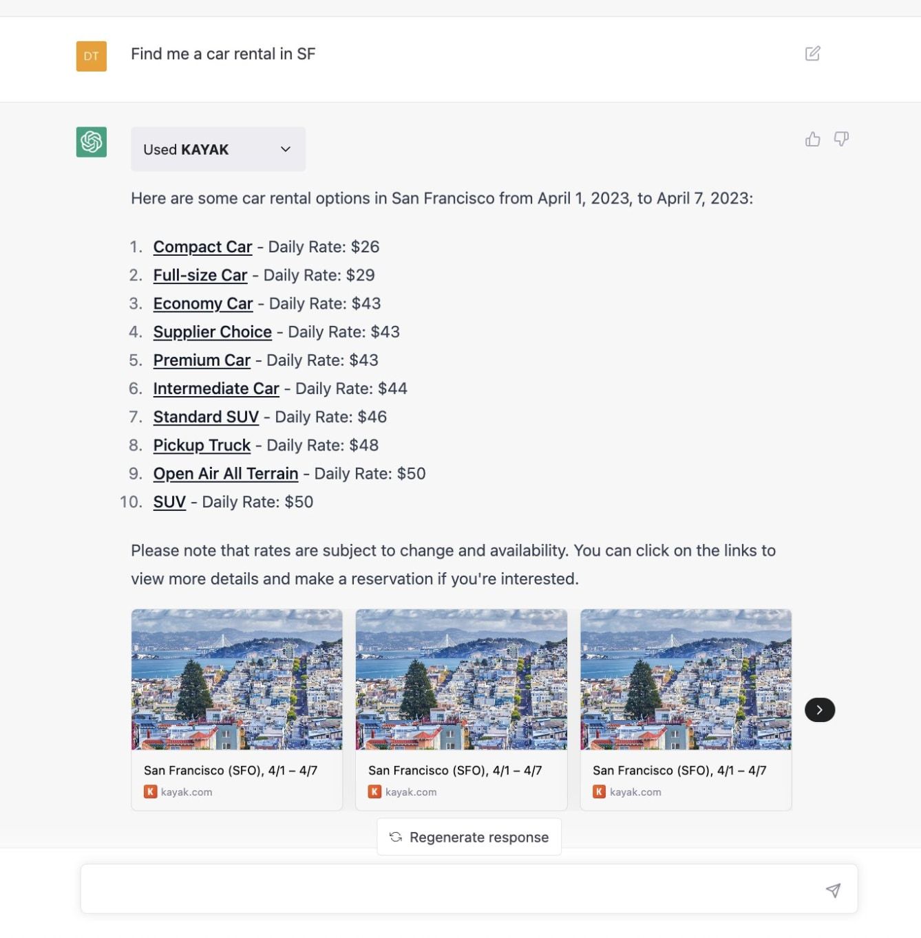 chatgpt kayak plugin chatgpt kayak plugin