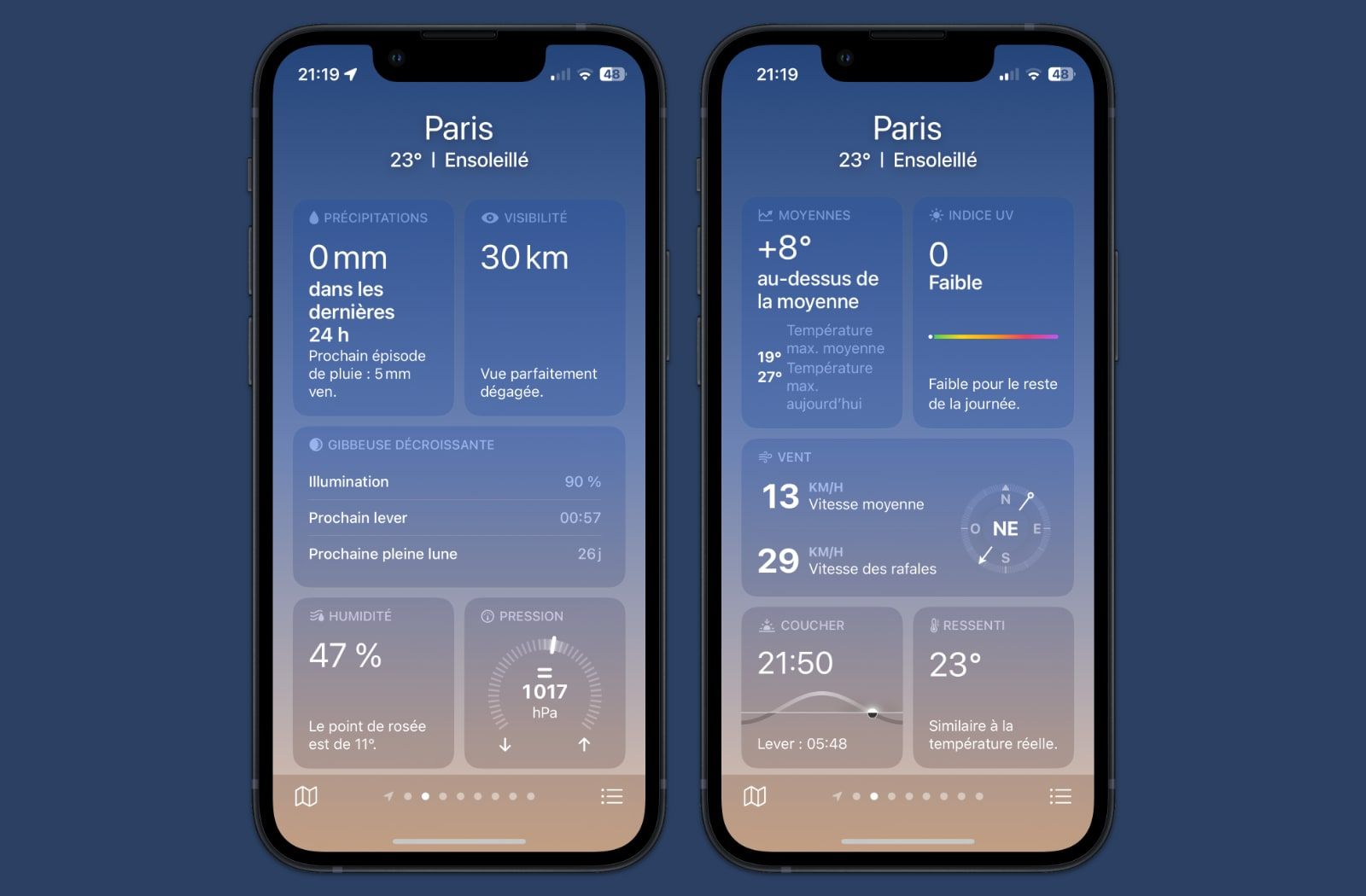 iOS 14.7 : la qualité de l'air en France s'affiche dans Météo et Plans