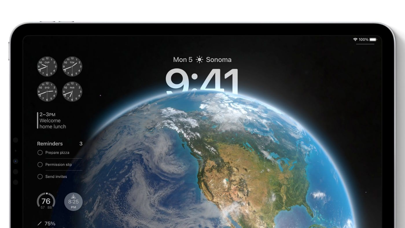 ipados 17 widgets lockscreen