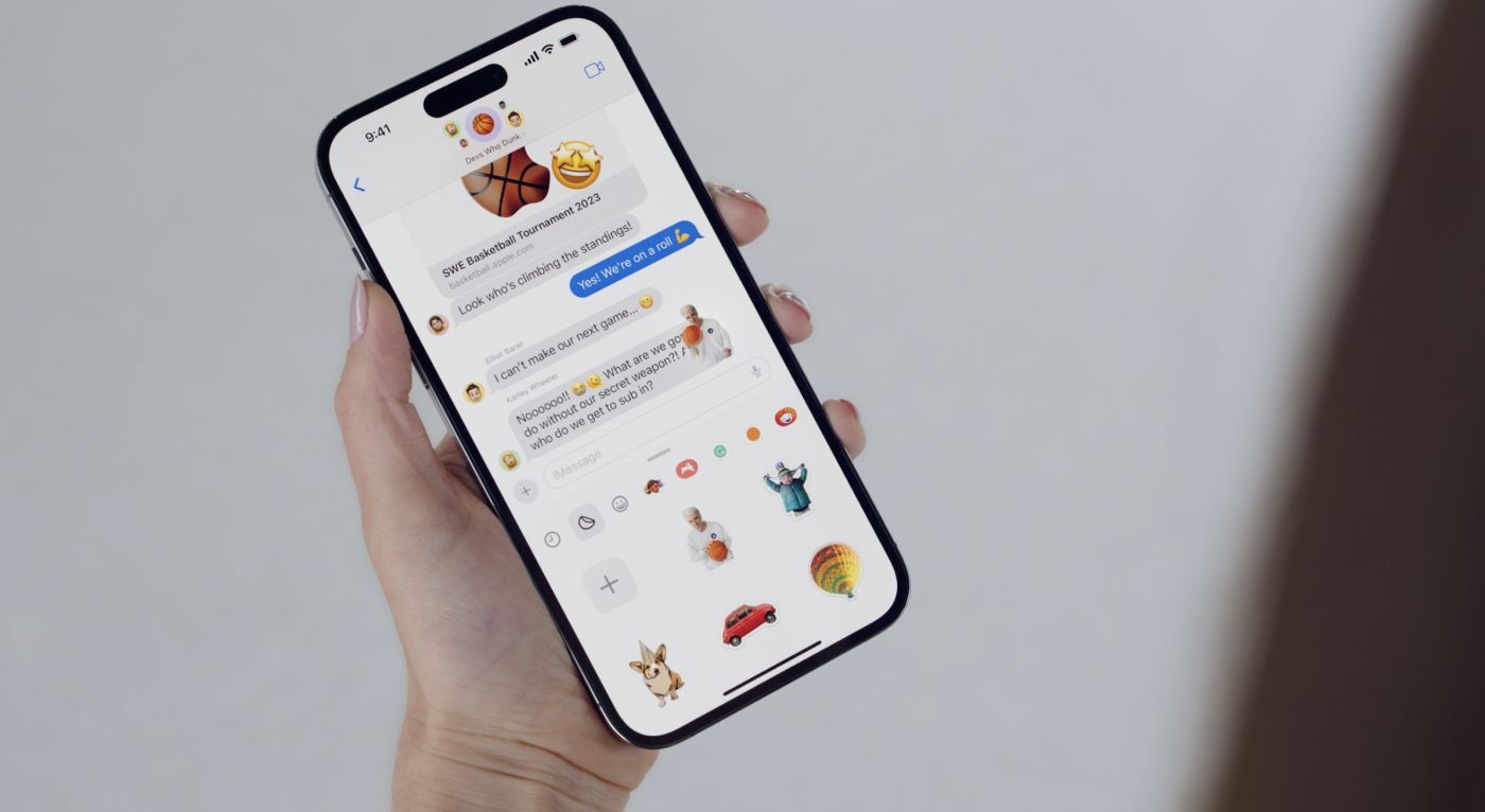 keynote apple wwdc23 ios 17 message stickers 1