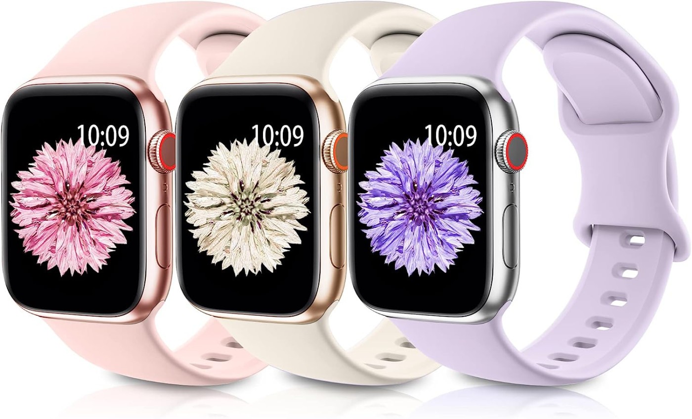 higgs 3 pack bracelets compatible avec bracelet apple watch 40mm 38mm 41mm femme et homme