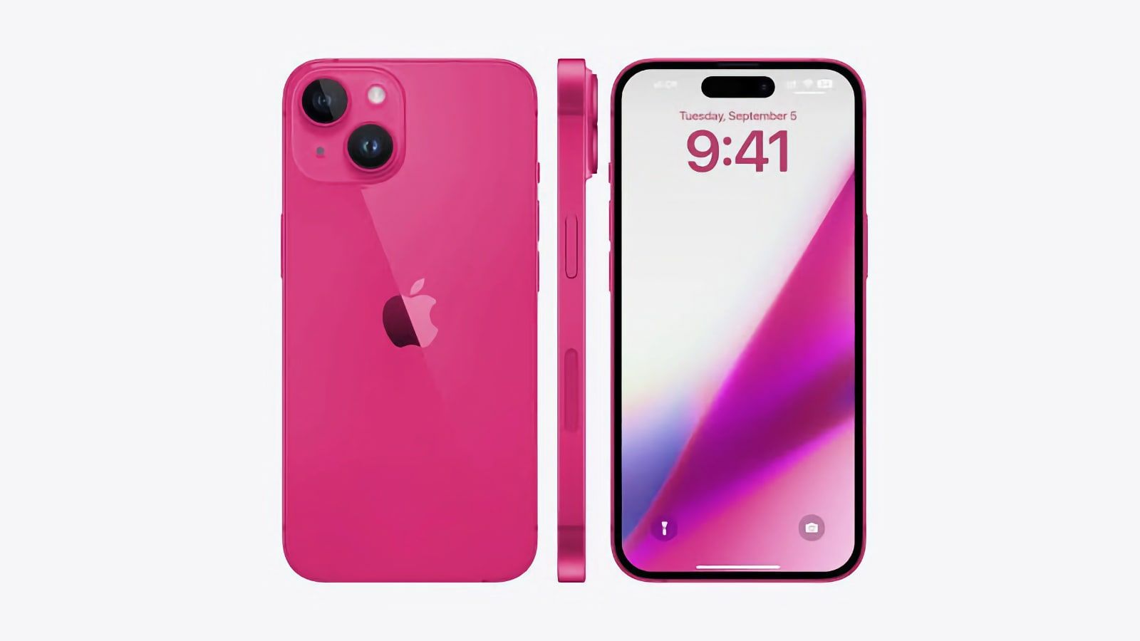 L'iPhone 15 de base sera disponible en rose, jaune, vert, rouge, noir ...