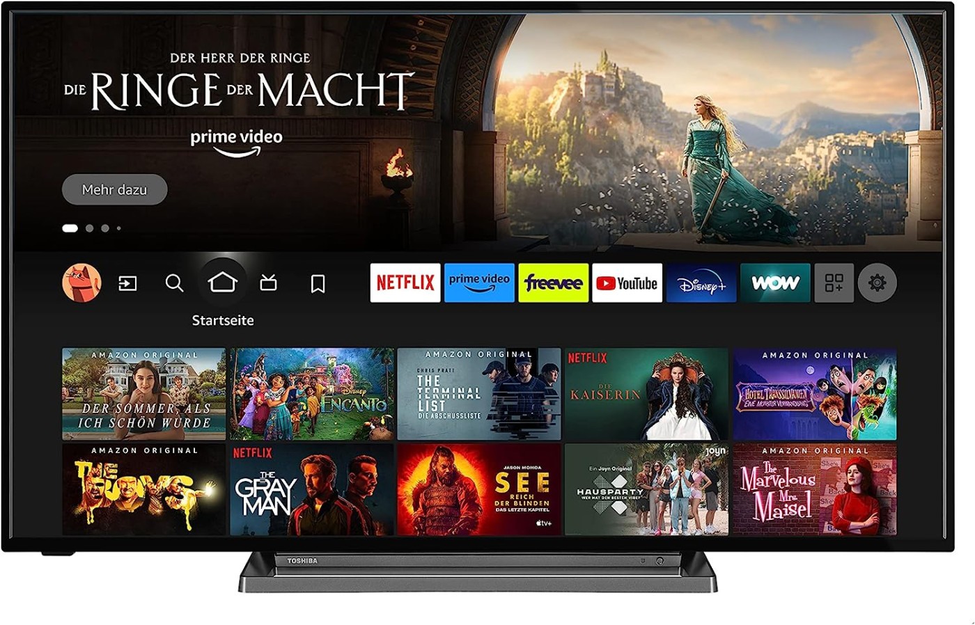 toshiba 43uf3d63da televiseur 43 pouces fire tv