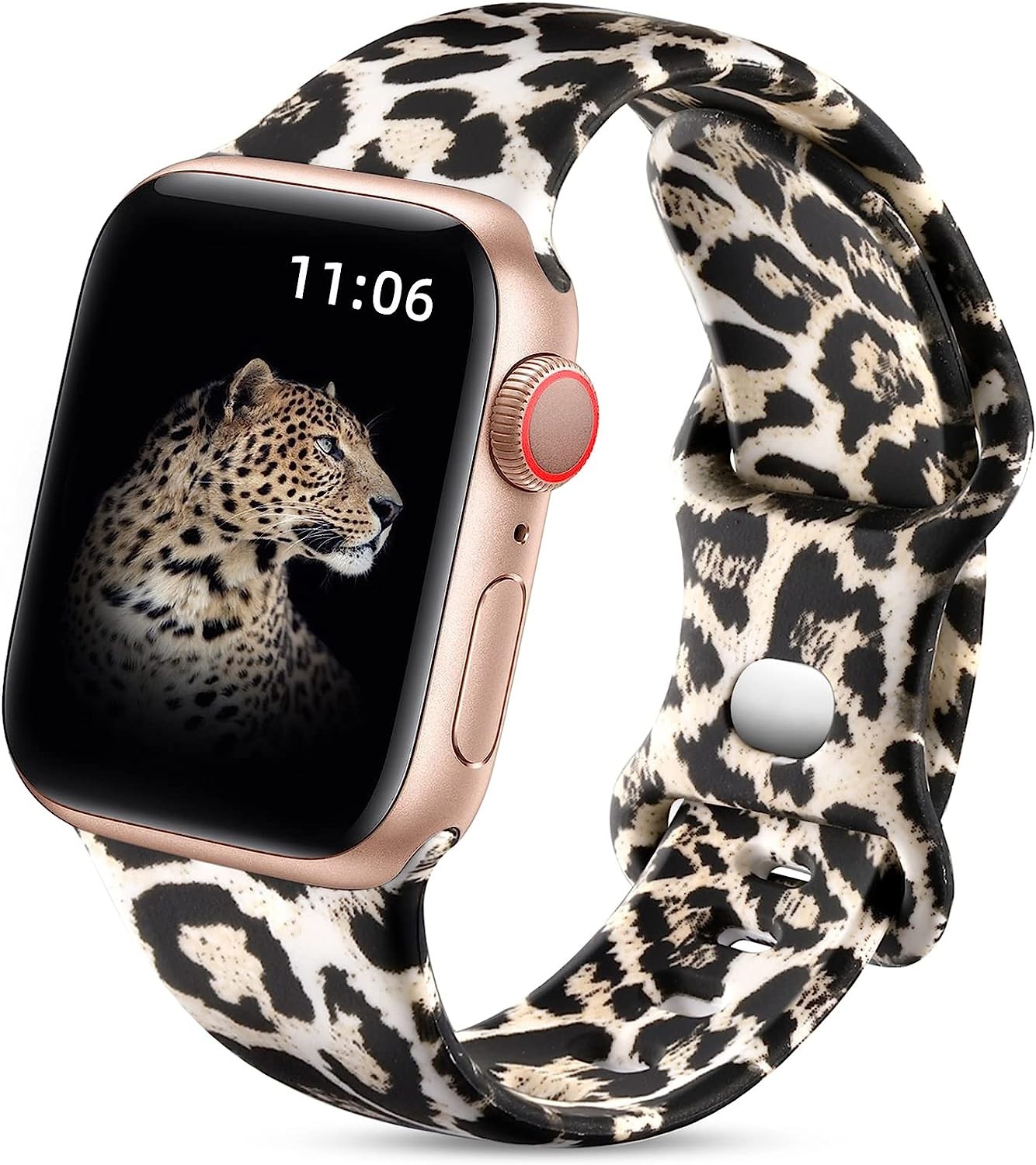 upeak bracelet floral double face compatible avec apple watch strap 38mm 40mm 41mm pour femme