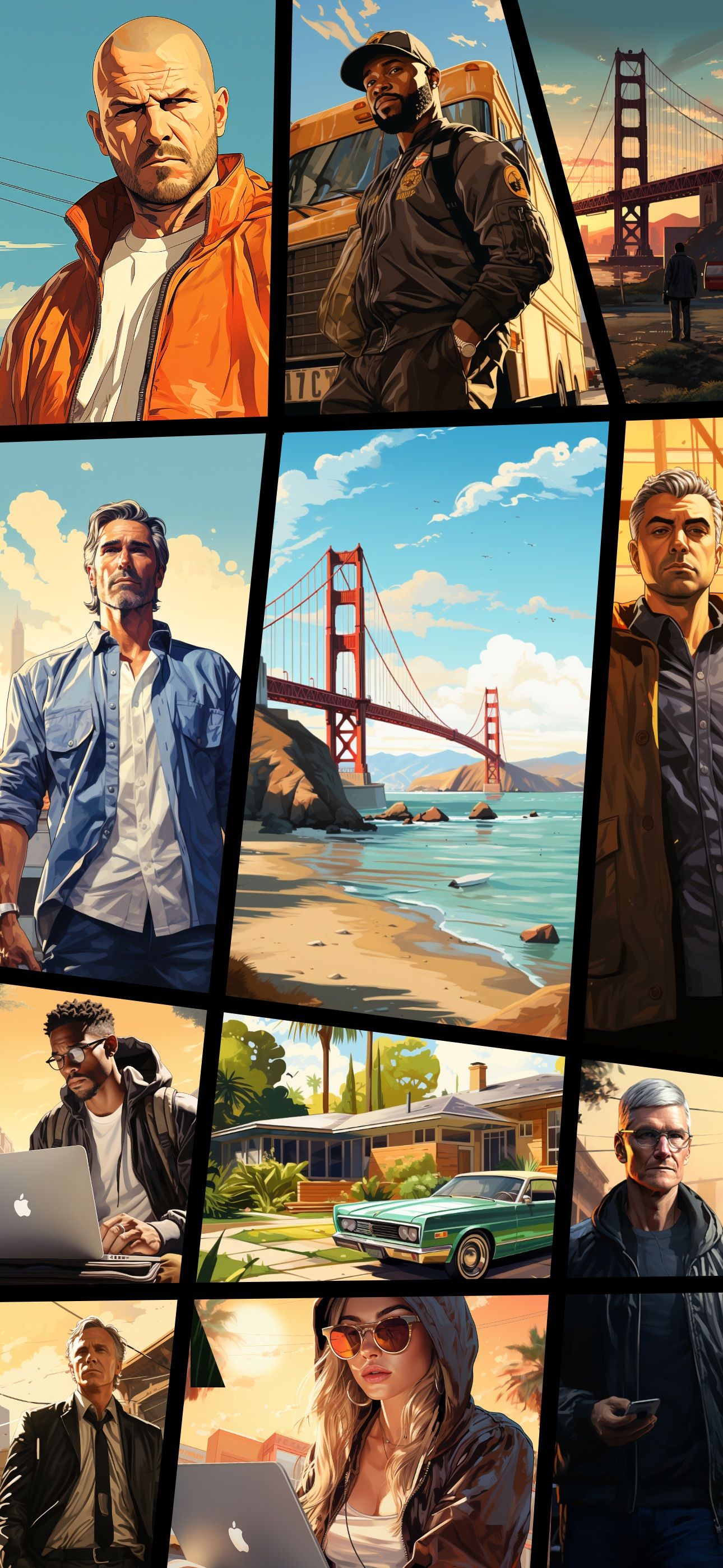 gta cupertino apple wallpaper no texte