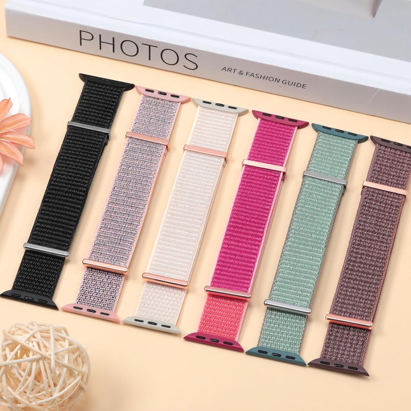 higgs bracelet tisse nylon compatible avec bracelets apple watch couleurs