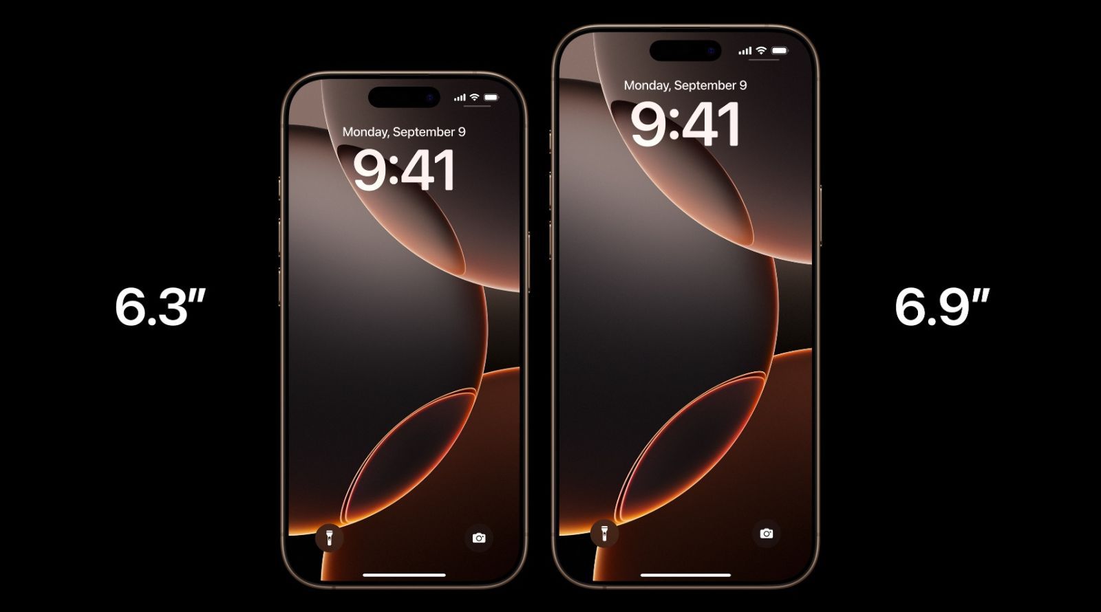 keynote apple glow time iphone 16 pro taille