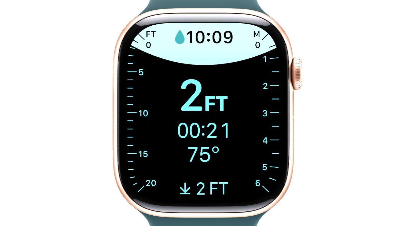 keynote apple glow time watch 10 plongee