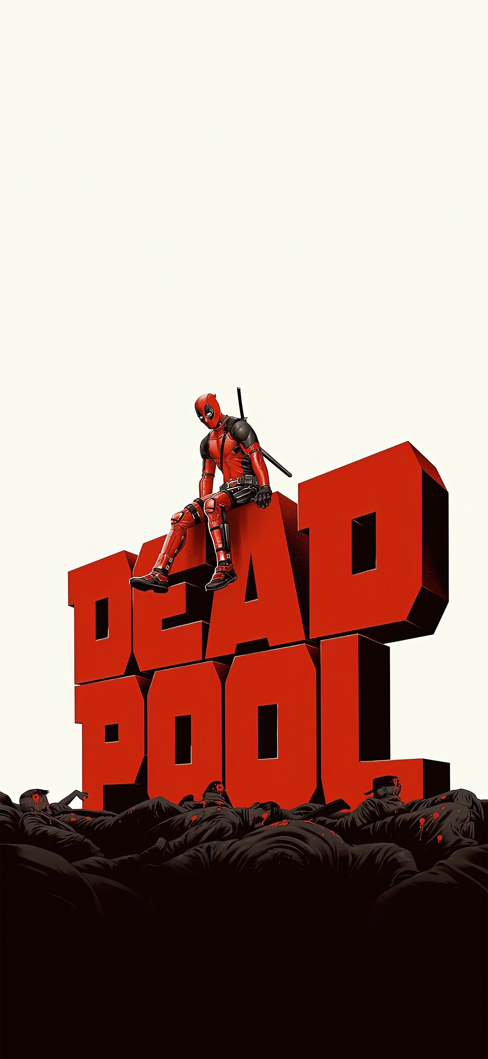 fond ecran ios lockscreen deadpool