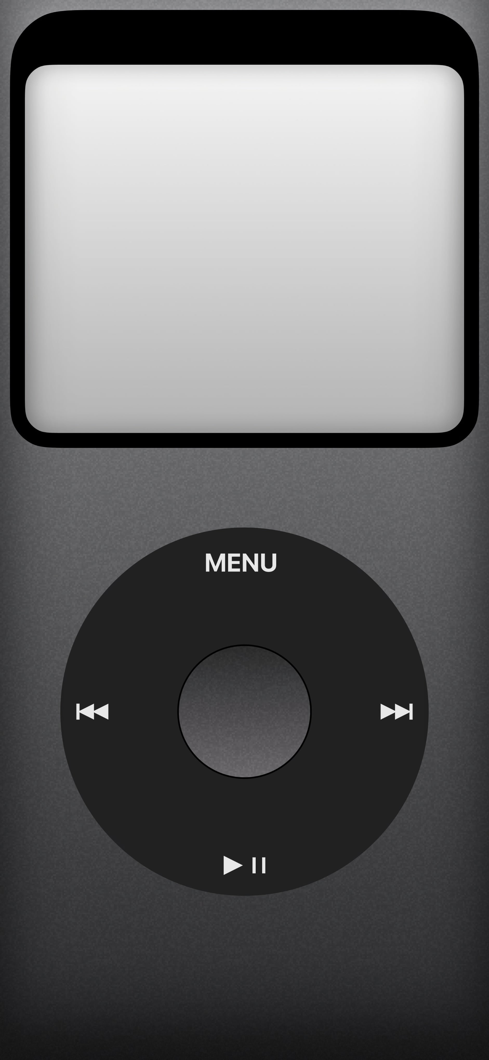 fond ecran ios lockscreen ipod gris
