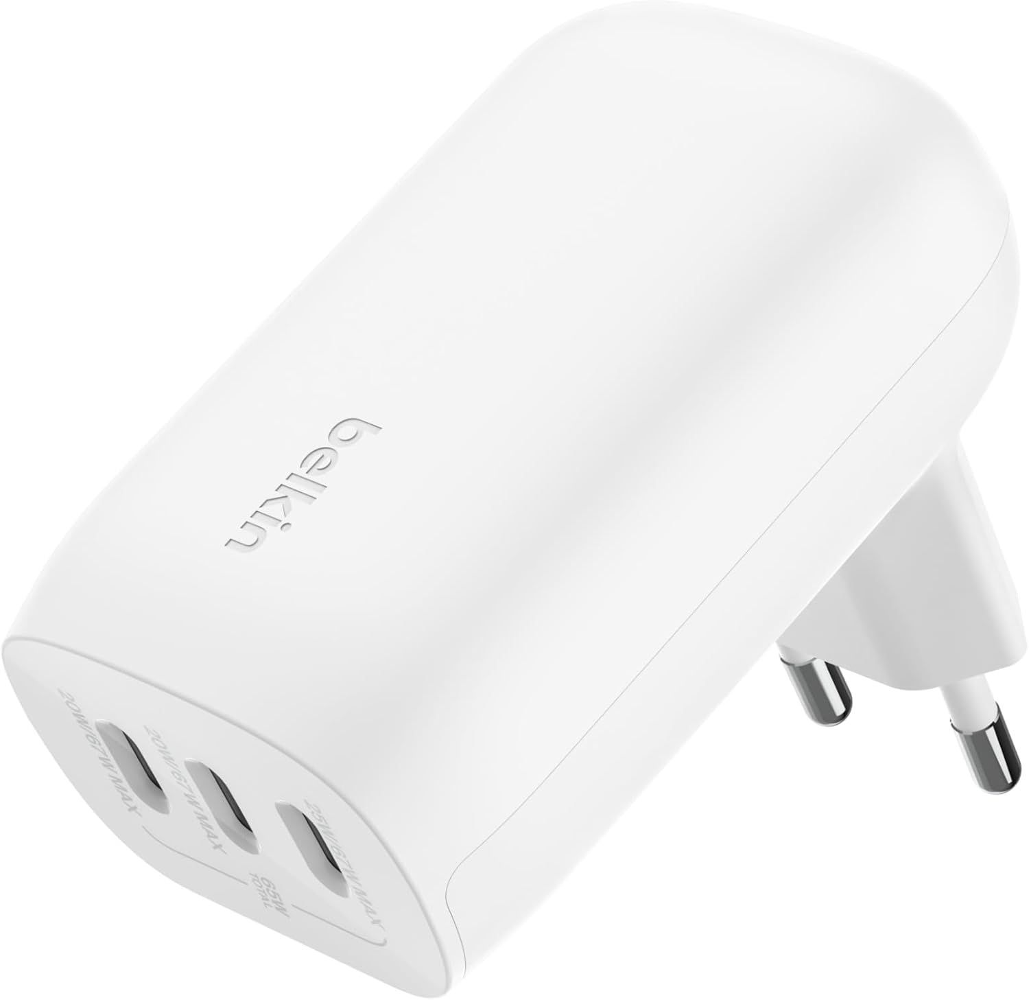 belkin boostcharge chargeur secteur 3 ports usb c avec pps de 67 w