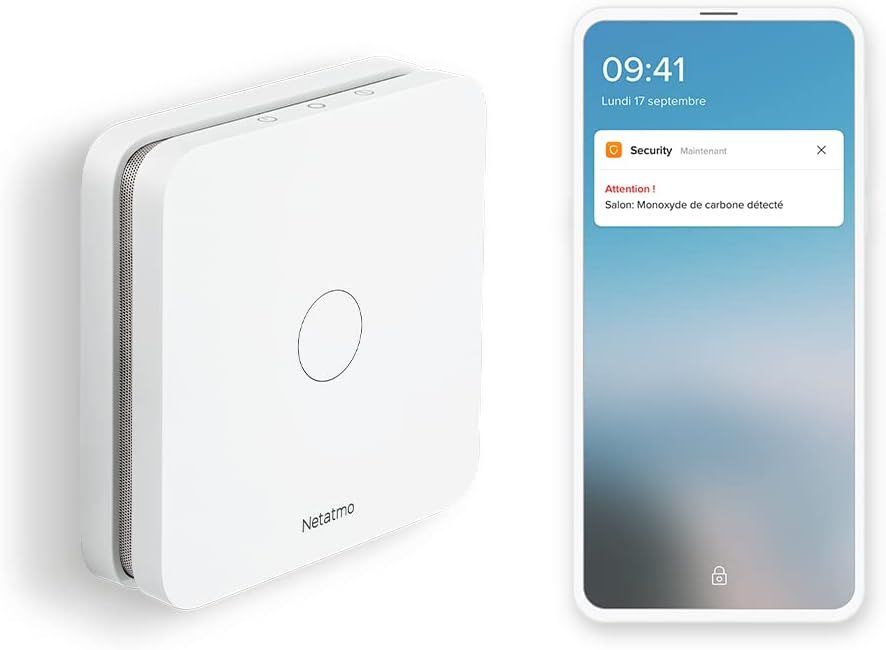 netatmo detecteur de monoxyde de carbone intelligent