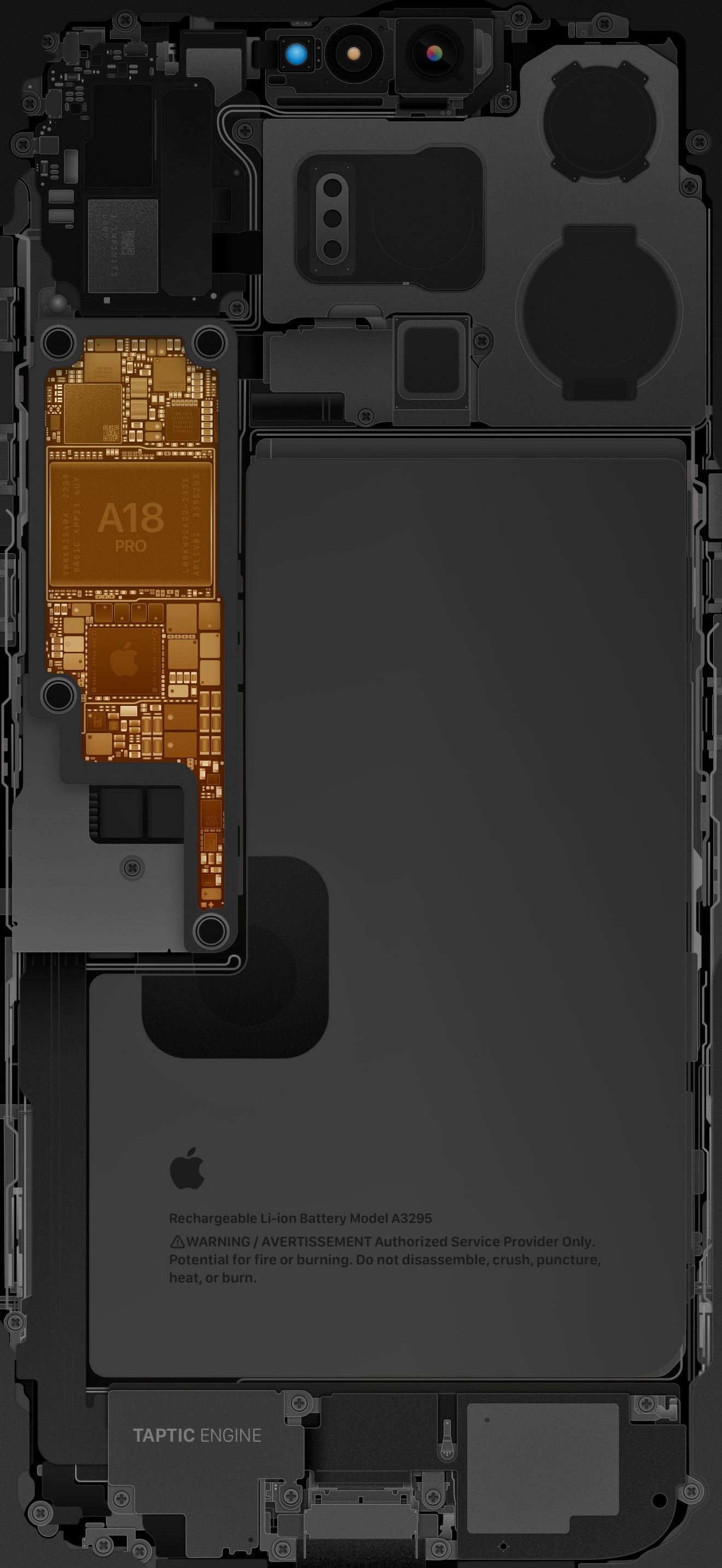 bag fond ecran iphone 16 pro max a18 noir or