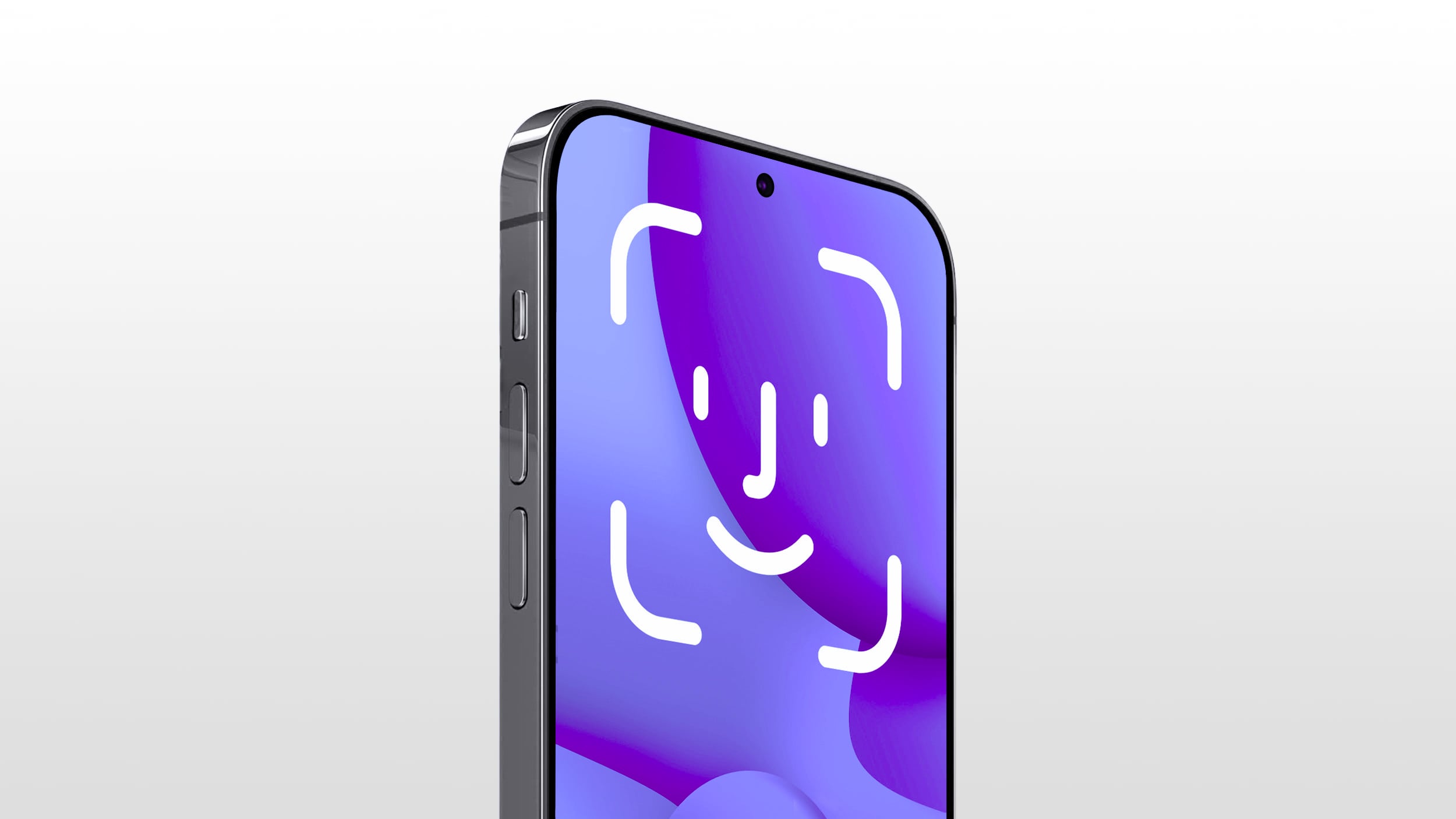 face id under screen iphone 18 concept violet face id under screen iphone 18 concept violet