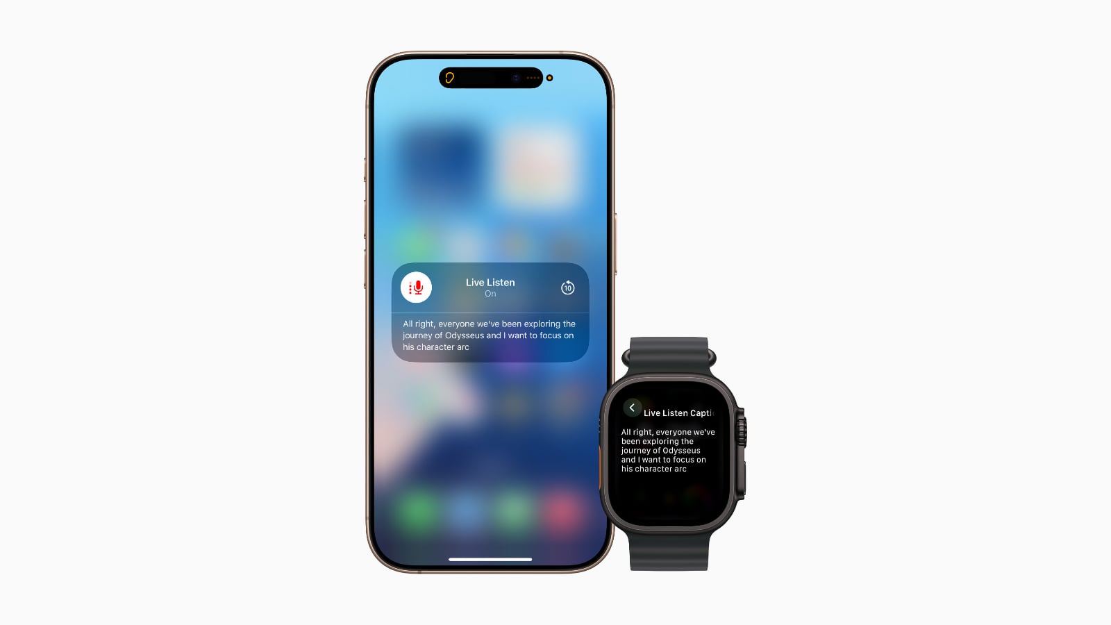 apple accessibility features live watch sous titre