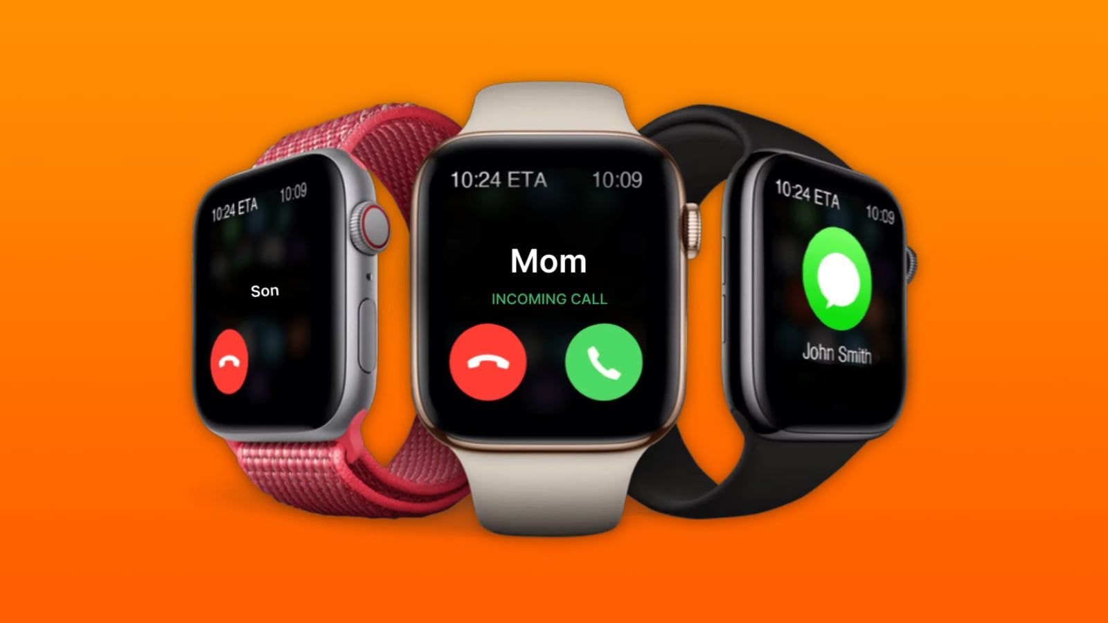 apple watch kids enfants orange