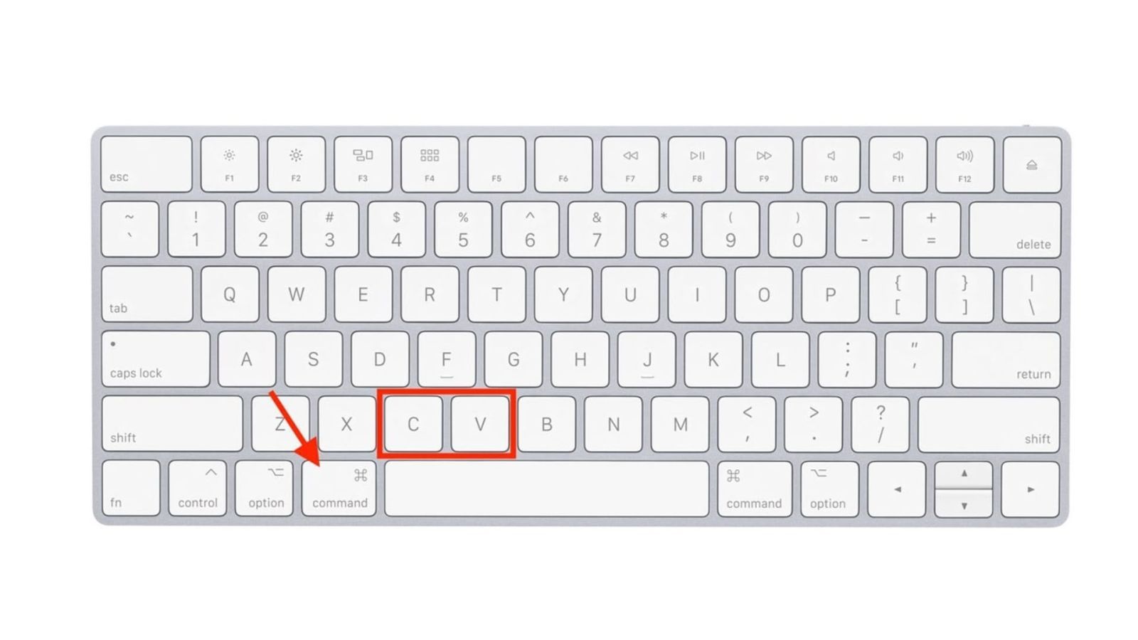 clavier mac copier coller