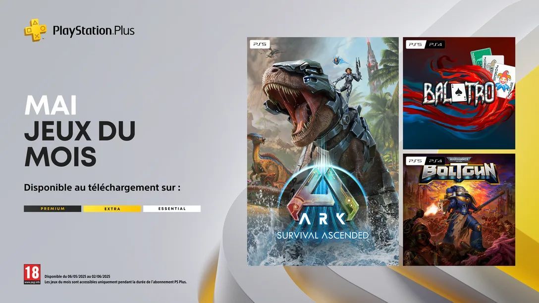 ps plus jeux gratuits mai 2025 balatro ark