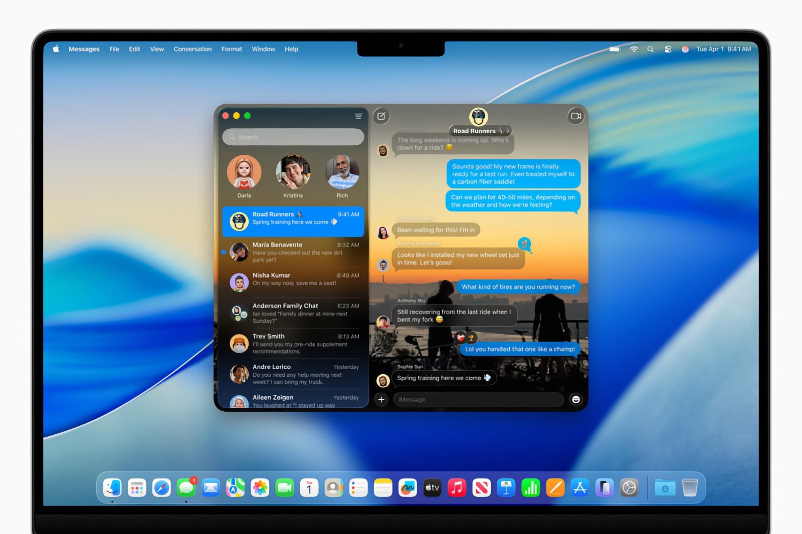 apple wwdc25 macos tahoe 26 messages arriere plan