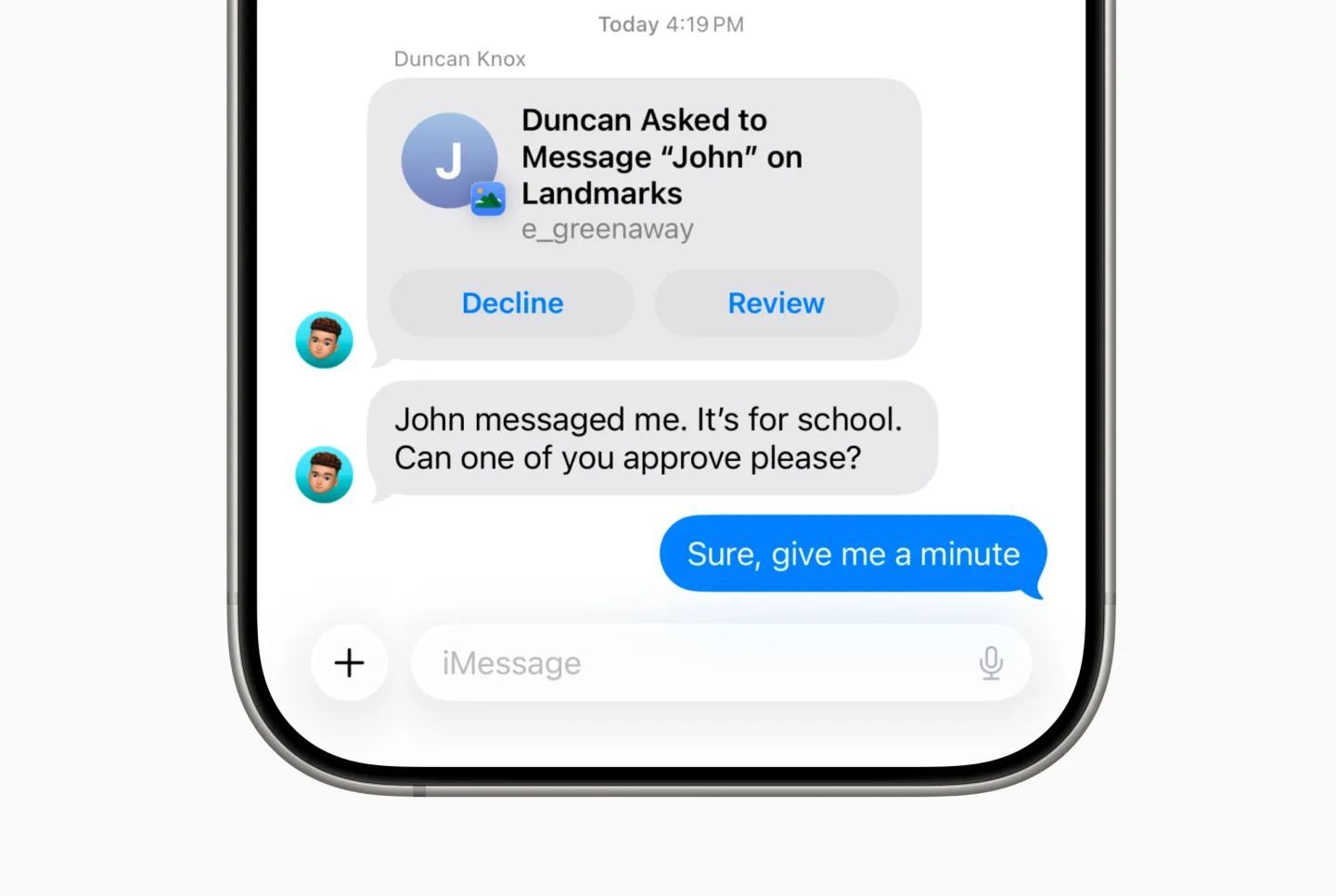 imessage controle parental ios 26