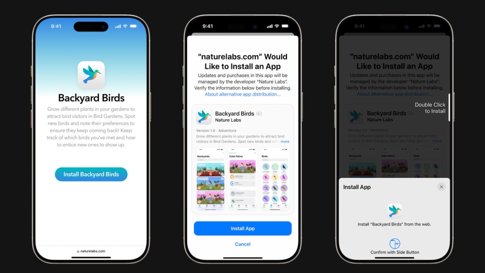 ios 18 6 instllation app depuis web