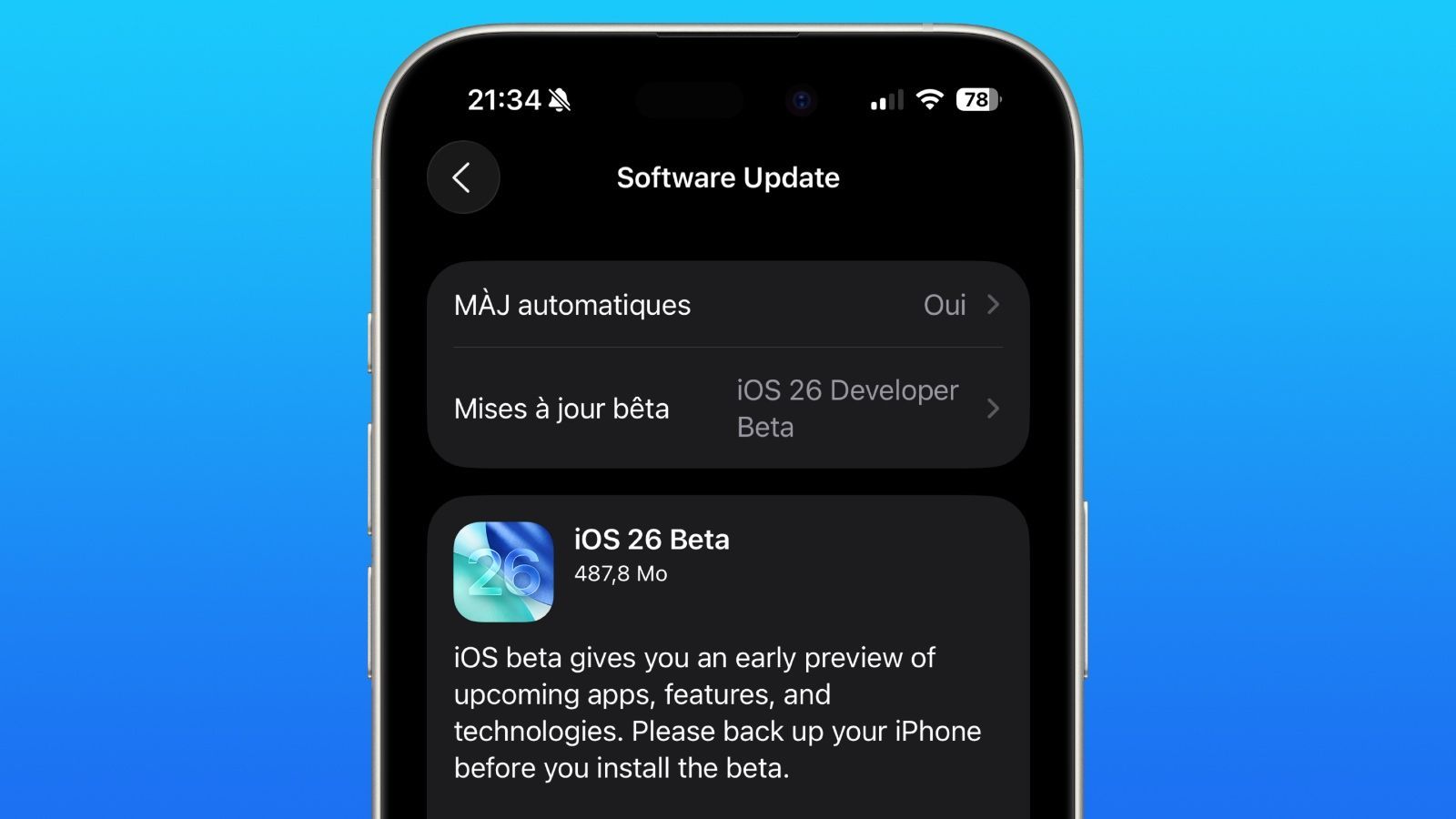 ios 26 beta dev 1 revision